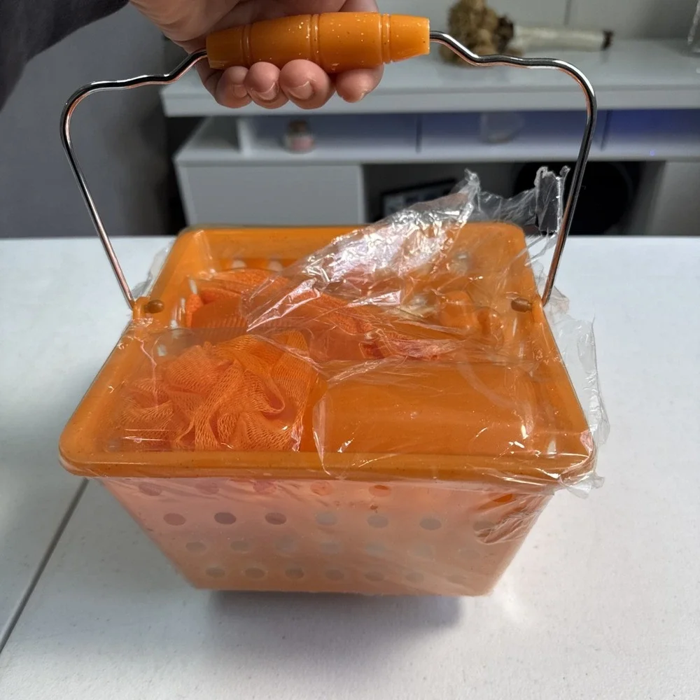 Bath Caddy - W/glitter Drange